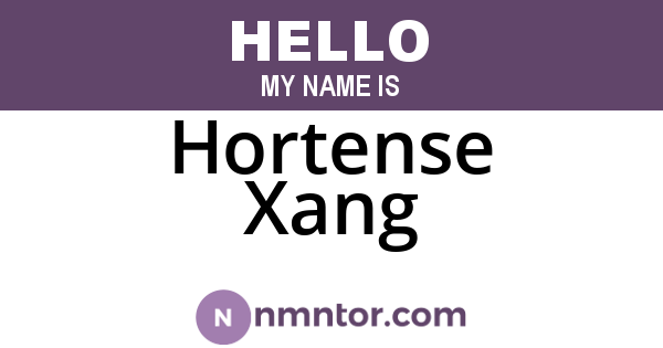 Hortense Xang