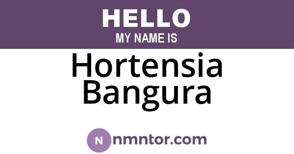 Hortensia Bangura