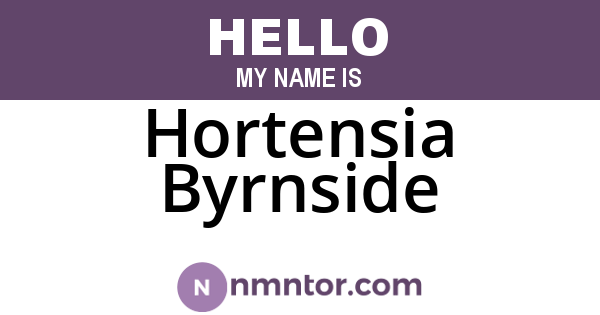 Hortensia Byrnside