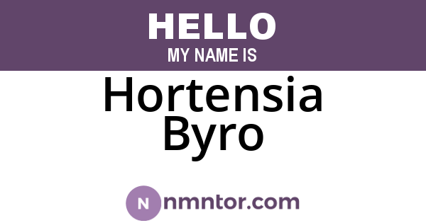 Hortensia Byro