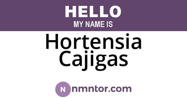 Hortensia Cajigas