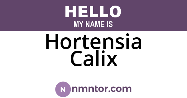 Hortensia Calix
