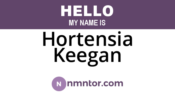 Hortensia Keegan