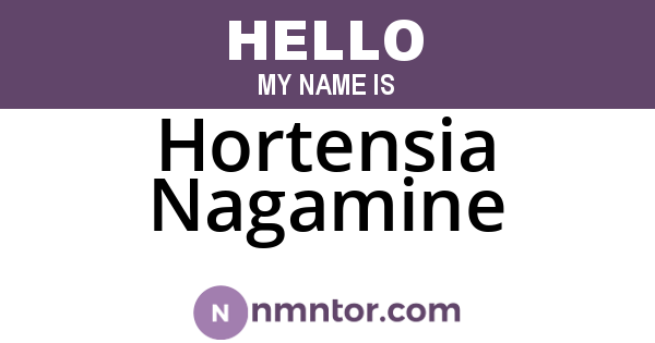 Hortensia Nagamine