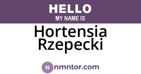 Hortensia Rzepecki