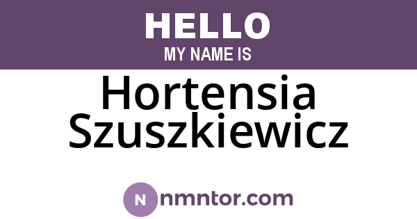 Hortensia Szuszkiewicz