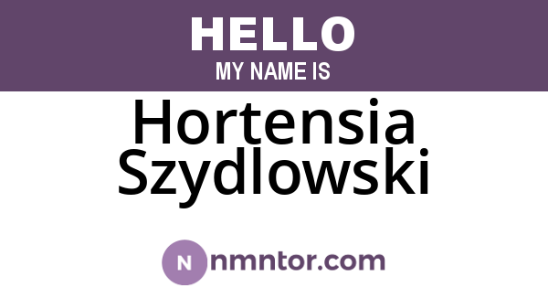 Hortensia Szydlowski