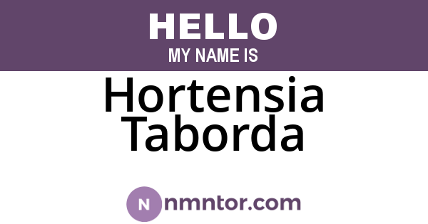 Hortensia Taborda