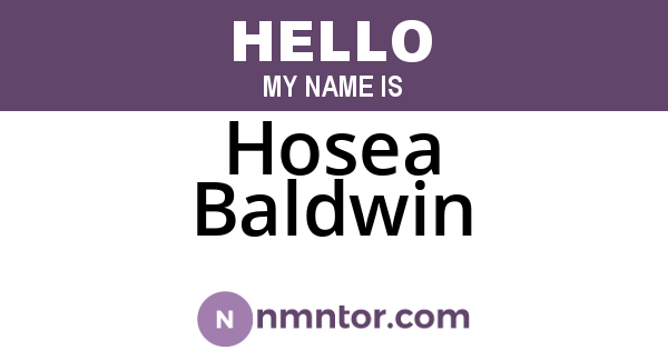 Hosea Baldwin
