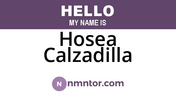Hosea Calzadilla