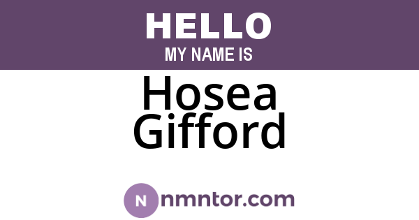 Hosea Gifford