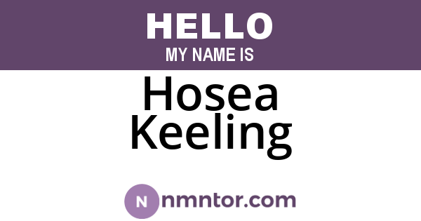 Hosea Keeling