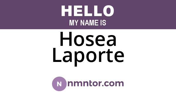 Hosea Laporte