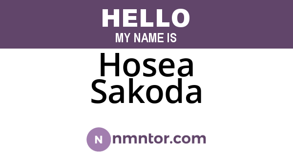 Hosea Sakoda