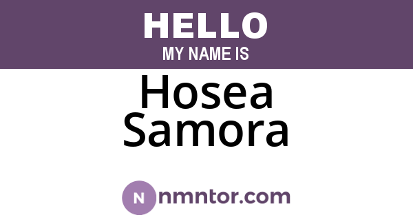 Hosea Samora