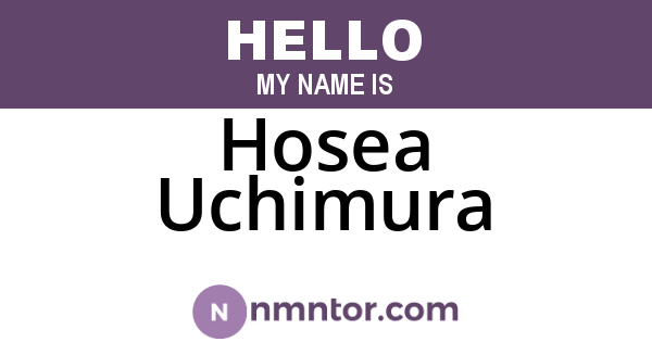 Hosea Uchimura