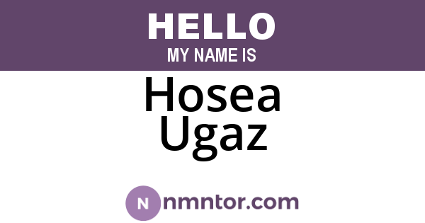 Hosea Ugaz