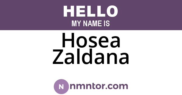 Hosea Zaldana