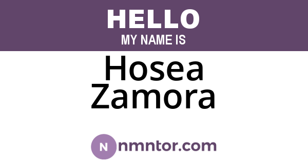Hosea Zamora
