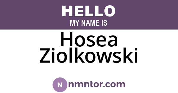 Hosea Ziolkowski