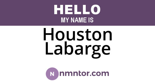 Houston Labarge