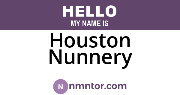 Houston Nunnery