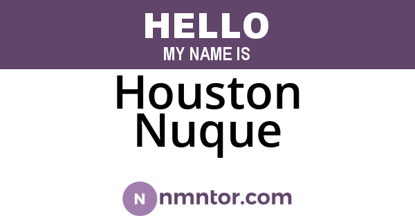 Houston Nuque
