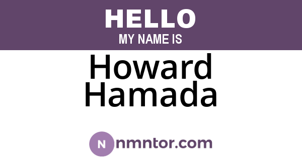 Howard Hamada