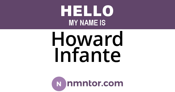 Howard Infante