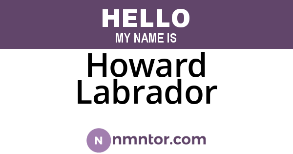 Howard Labrador