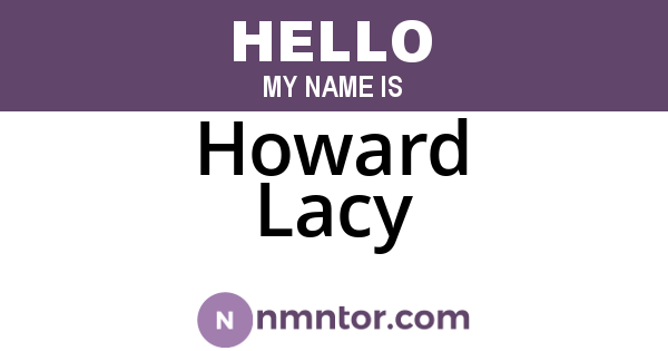Howard Lacy