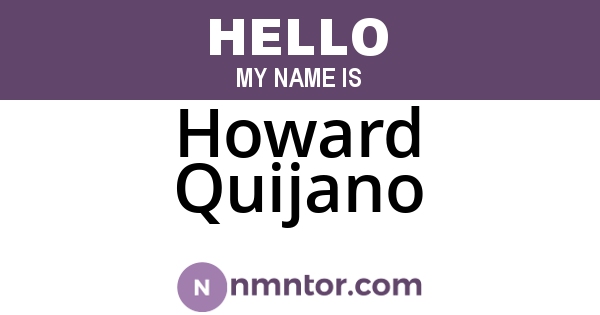 Howard Quijano