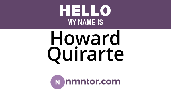 Howard Quirarte