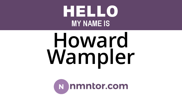 Howard Wampler