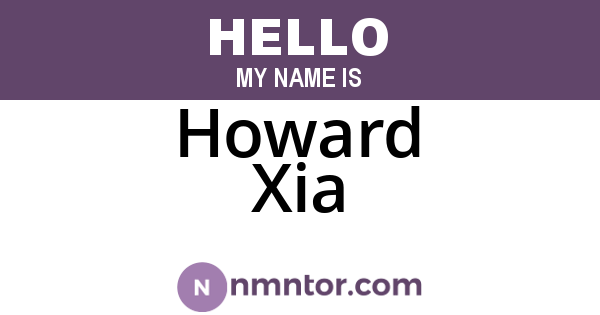 Howard Xia