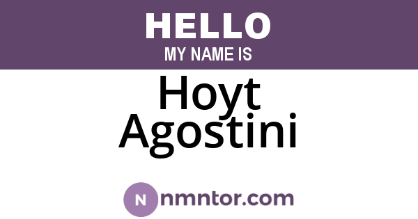 Hoyt Agostini