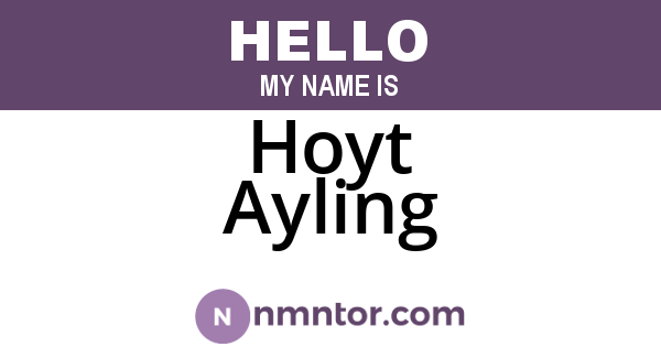 Hoyt Ayling
