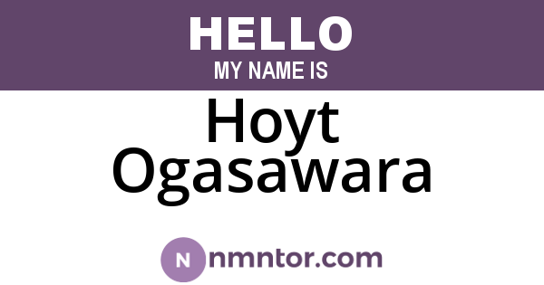 Hoyt Ogasawara