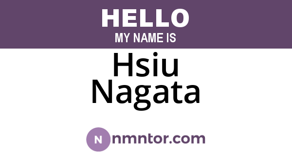 Hsiu Nagata