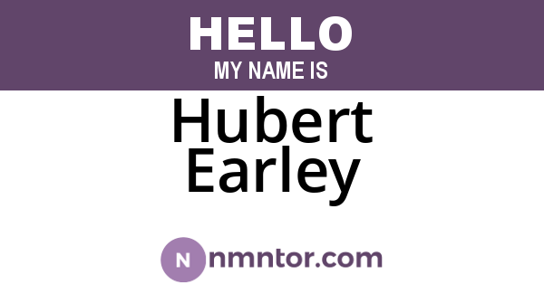 Hubert Earley