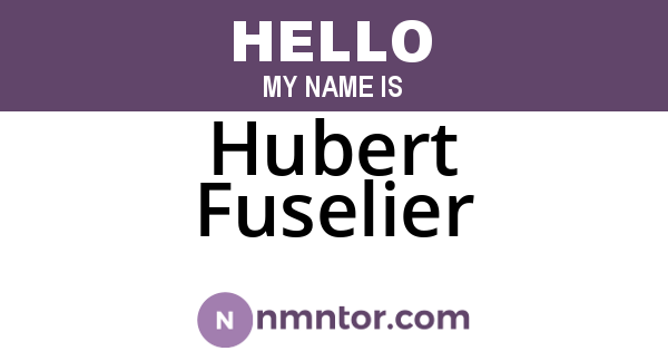 Hubert Fuselier