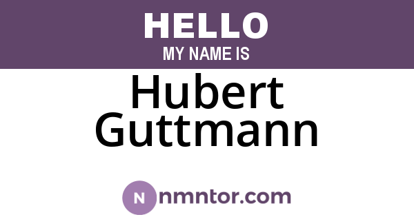 Hubert Guttmann