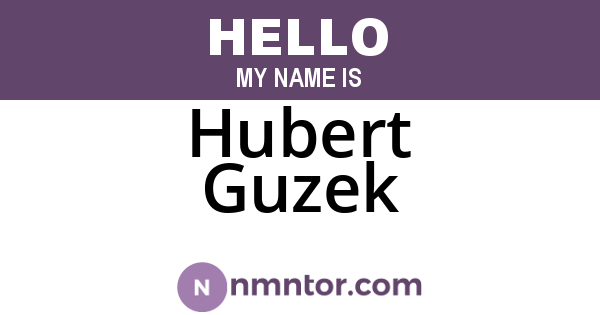 Hubert Guzek