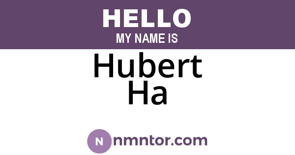 Hubert Ha