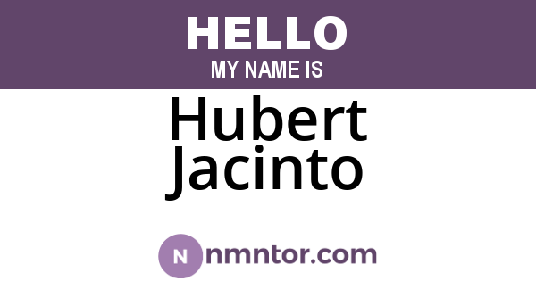 Hubert Jacinto