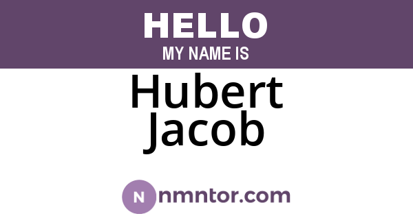 Hubert Jacob