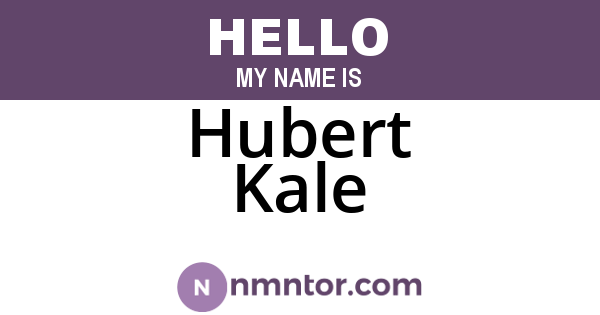 Hubert Kale