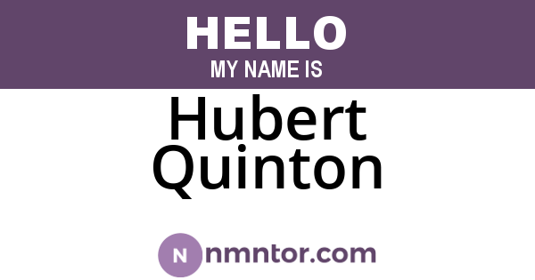 Hubert Quinton