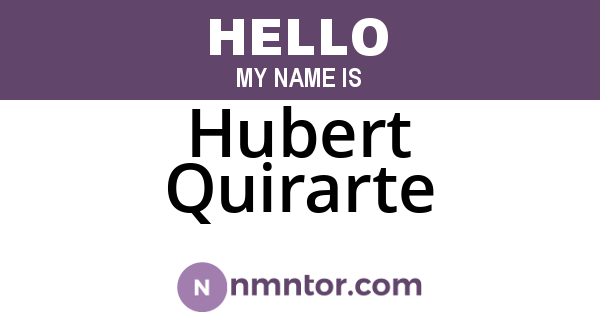 Hubert Quirarte