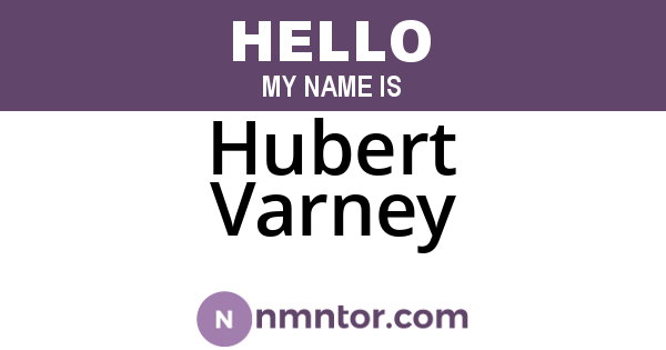 Hubert Varney